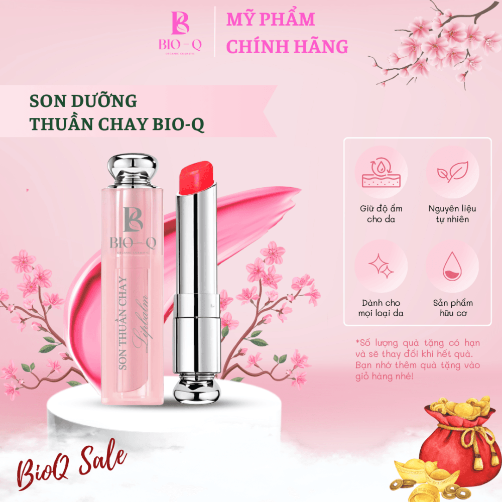 SON DƯỠNG MÔI THIÊN NHIÊN THUẦN CHAY BIOQ - Hình ảnh 2