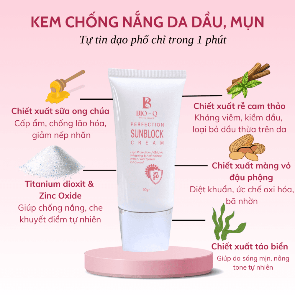 KEM CHỐNG NẮNG BIOQ - Hình ảnh 4