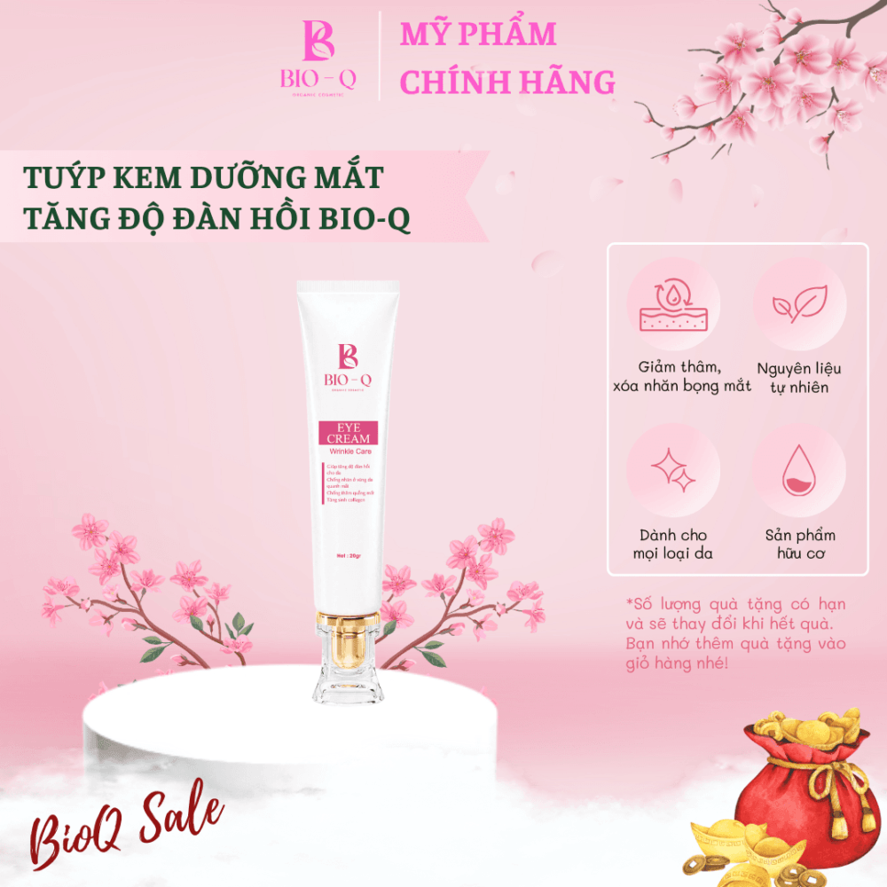 KEM DƯỠNG MẮT BIOQ CHỐNG NHĂN VÙNG MẮT, GIẢM THÂM TĂNG SINH COLLAGEN - Hình ảnh 2