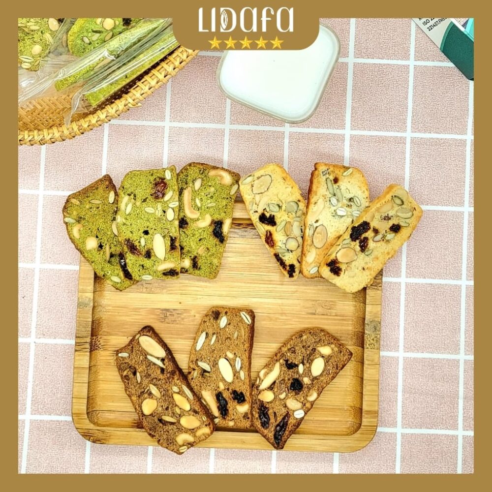 BÁNH BISCOTTI NGUYÊN CÁM LIDAFA 240GR - Hình ảnh 4