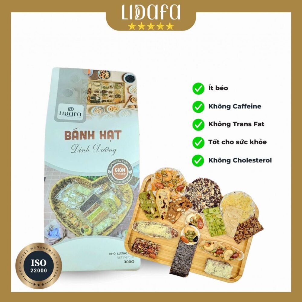 BÁNH HẠT DINH DƯỠNG TỔNG HỢP LIDAFA 300G