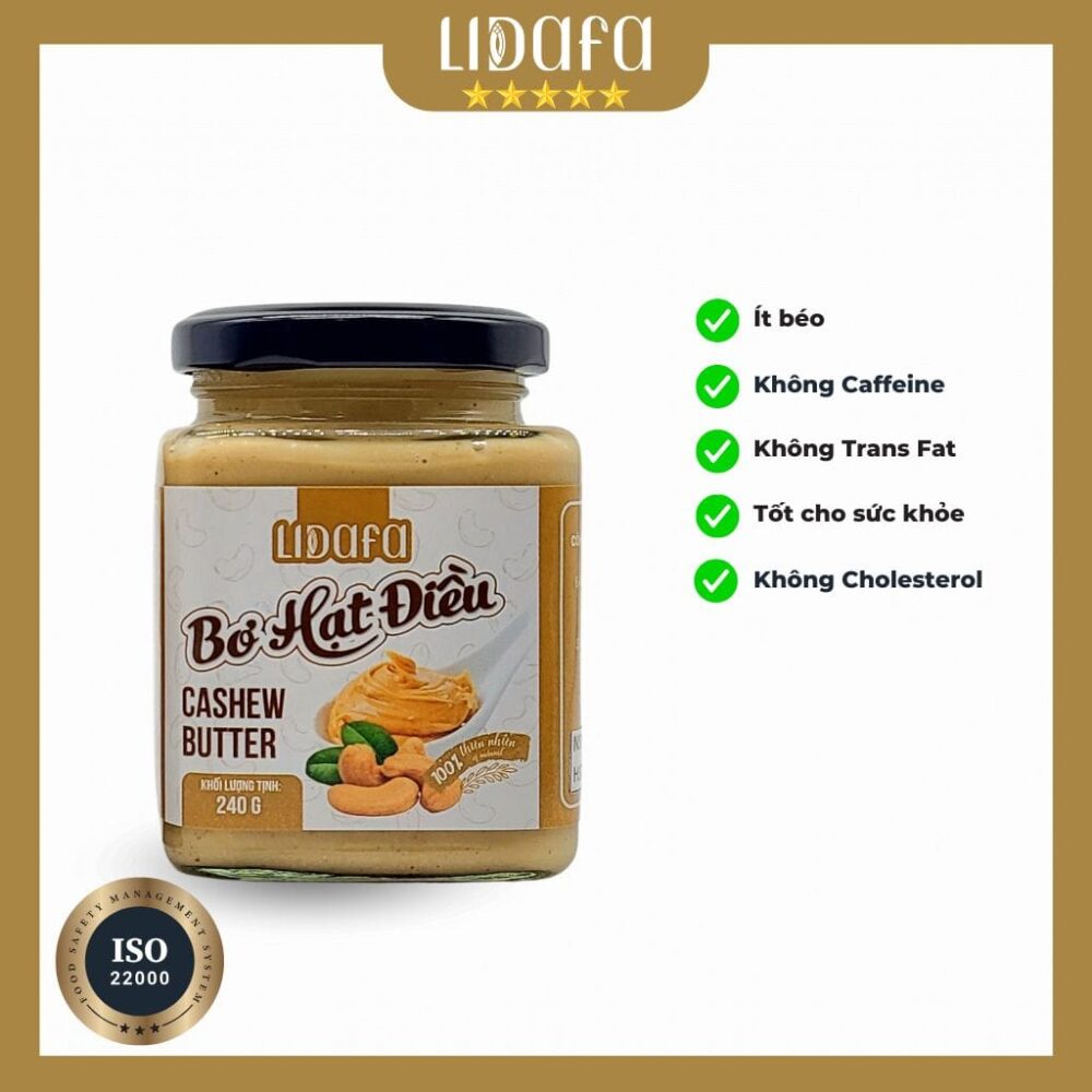 BƠ HẠT ĐIỀU LIDAFA 240G