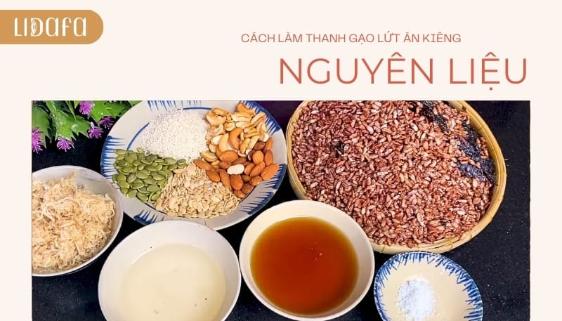 cách làm thanh gạo lứt mix hạt mât ong