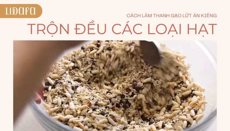 cách làm thanh gạo lứt ngũ cốc rong biển