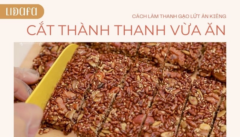 cách làm thanh gạo lứt yến mạch tại nhà