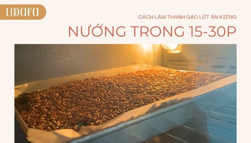 cách làm bánh thanh gạo lứt bằng lò nướng