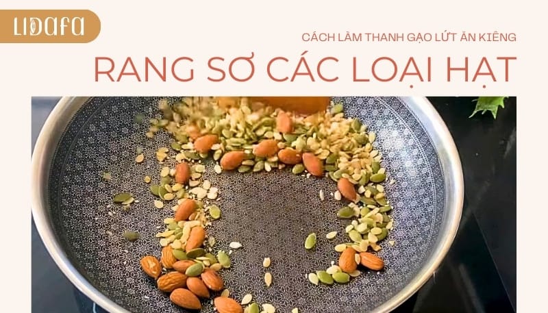 cách làm thanh gạo lứt ăn kiêng bằng mạch nha