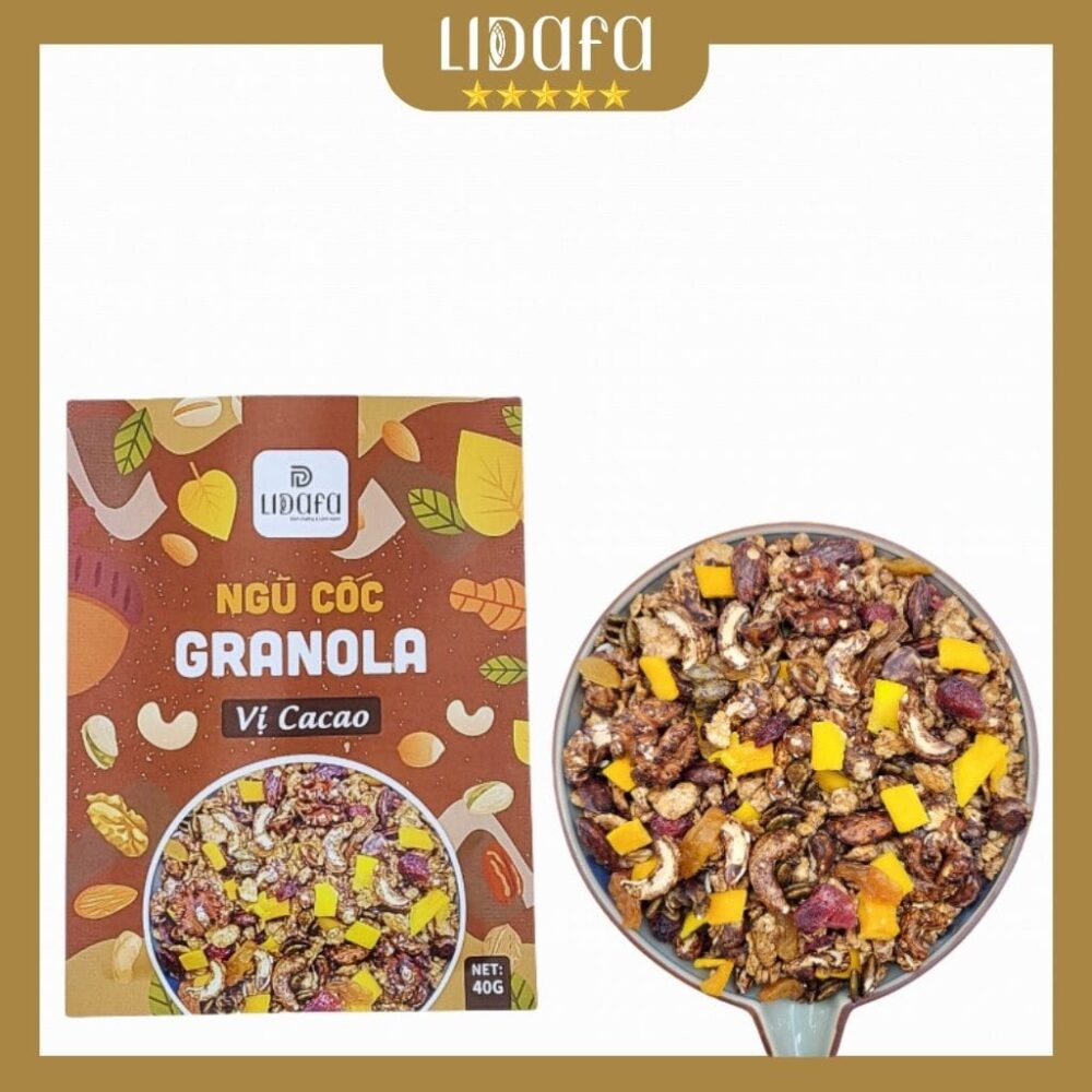 NGŨ CỐC GRANOLA YẾN MẠCH LIDAFA - HỘP 400G - Hình ảnh 8