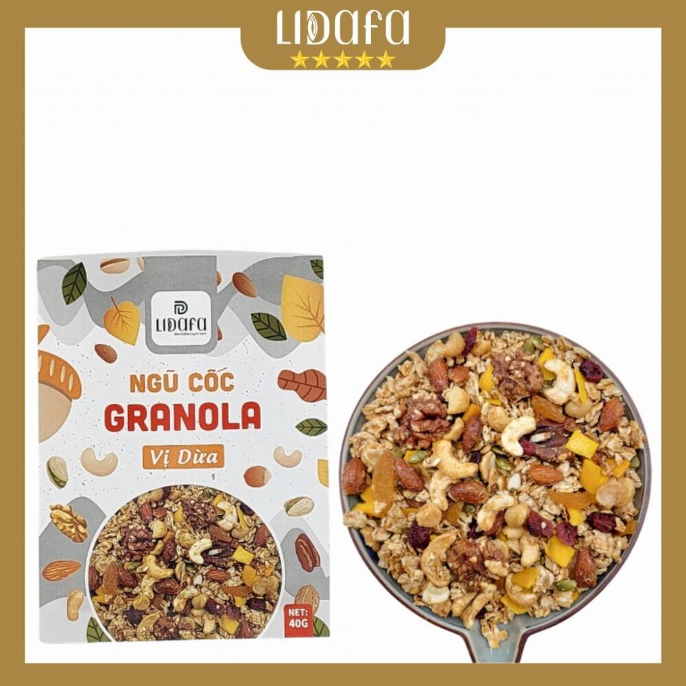 NGŨ CỐC GRANOLA YẾN MẠCH LIDAFA - HỘP 400G - Hình ảnh 7