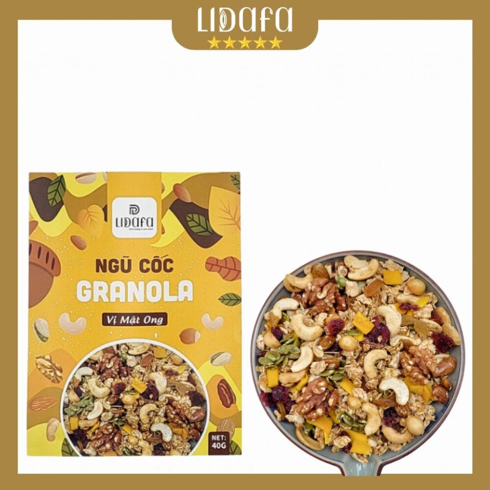 NGŨ CỐC GRANOLA YẾN MẠCH LIDAFA - HỘP 400G - Hình ảnh 6