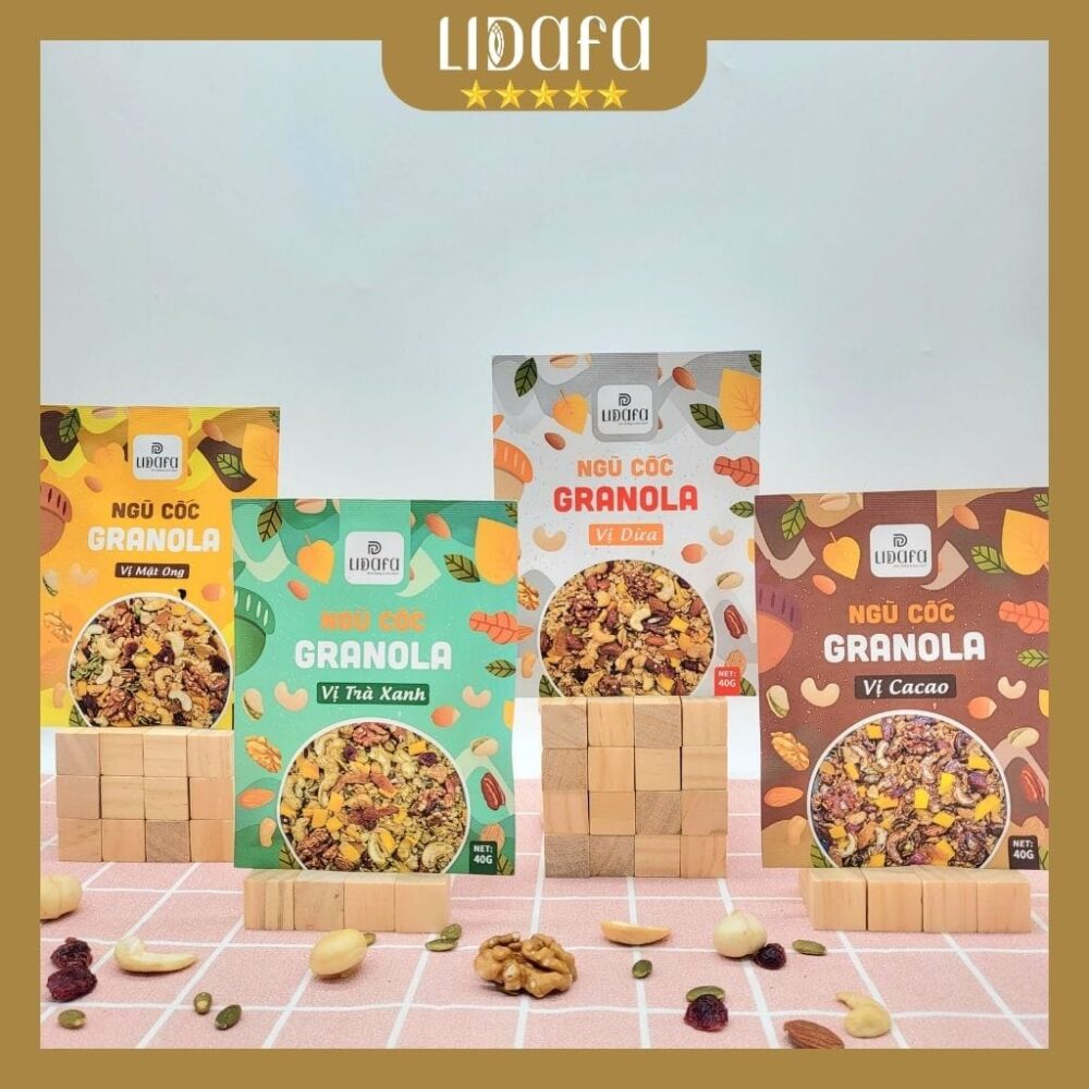 NGŨ CỐC GRANOLA YẾN MẠCH LIDAFA - HỘP 400G - Hình ảnh 2