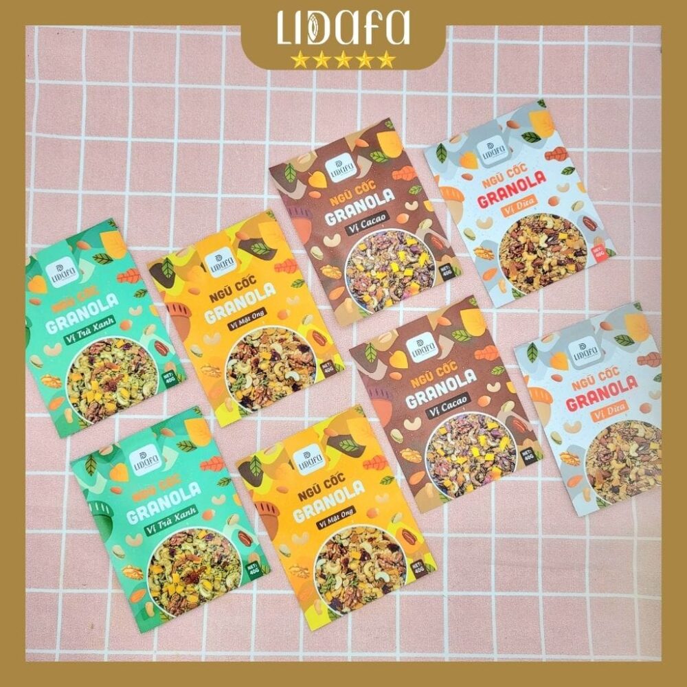 NGŨ CỐC GRANOLA YẾN MẠCH LIDAFA - HỘP 400G - Hình ảnh 3