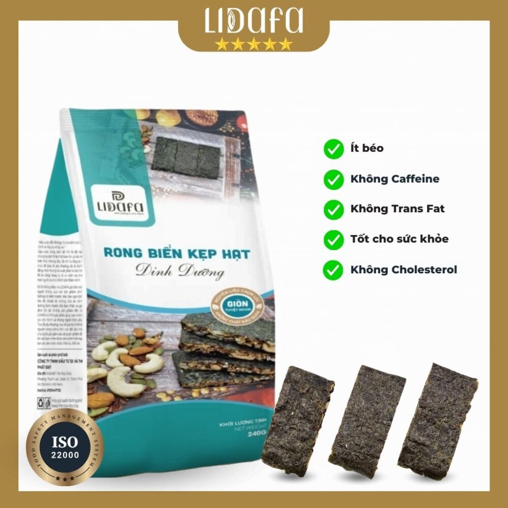 RONG BIỂN KẸP HẠT DINH DƯỠNG LIDAFA 240G